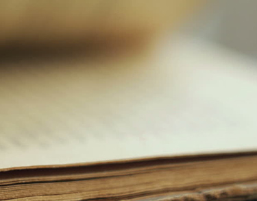 Open boek zonder focus